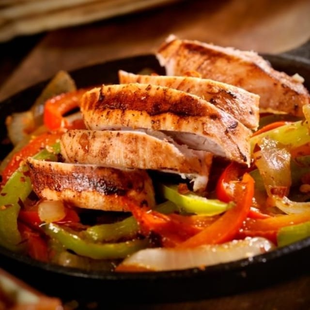 Chicken Fajitas Bar.